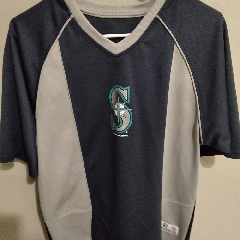 Seattle Mariners Navy and Gray Jersey